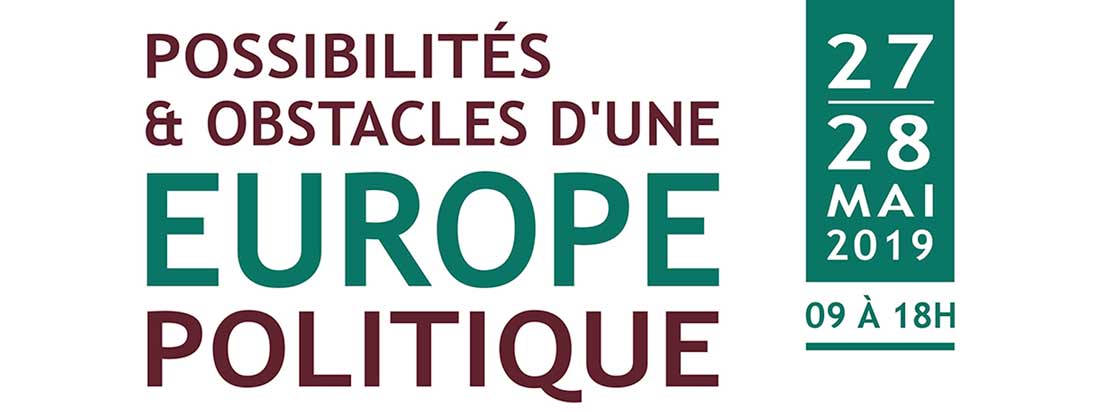 bandeau typographique du colloque europe politique