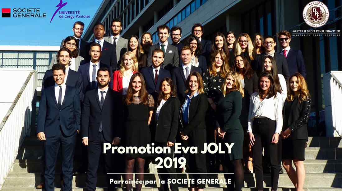 photographie des la promotion Eva Joly du master DPF CY Cergy Paris Université