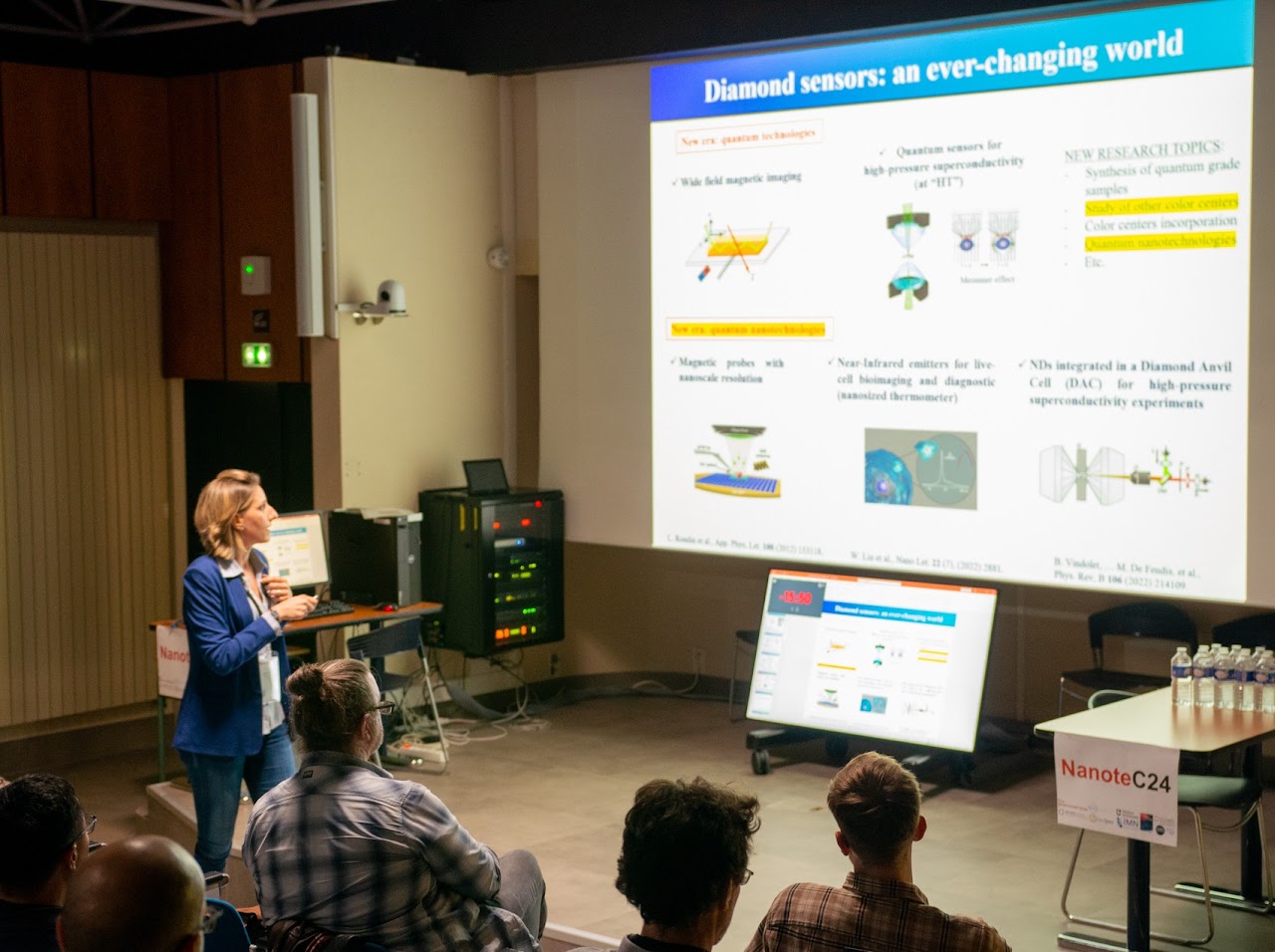 Mary De Feudis au colloque Nanotec24.