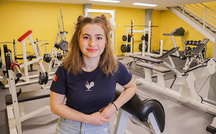 Lucie Genest, étudiante sportive en route pour la compétition